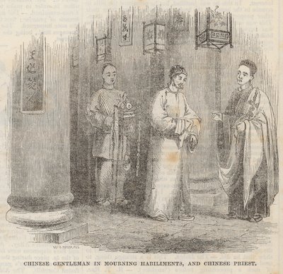 Kínai úriember gyászban és kínai pap alkotó: William Henry Prior