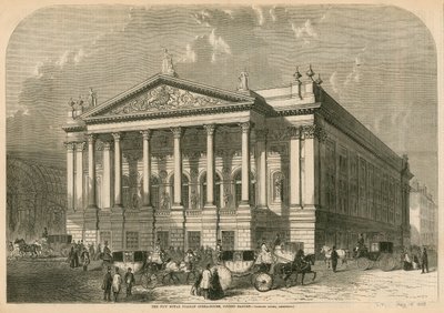 Az új Olasz Operaház, Covent Garden, London alkotó: William Henry Prior