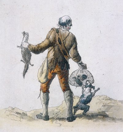 Egy patkányfogó, Tartományi karakterek, 1804 alkotó: William Henry Pyne