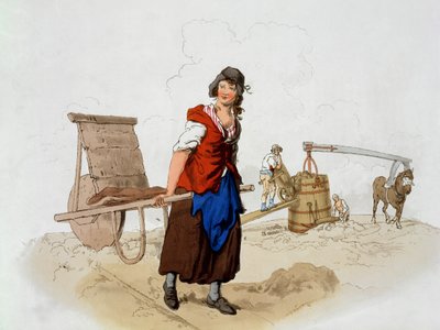 Brick Maker, a "Costume of Great Britain"-ből, William Miller kiadója, 1805 alkotó: William Henry Pyne