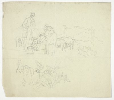 Sertés etetése alkotó: William Henry Pyne