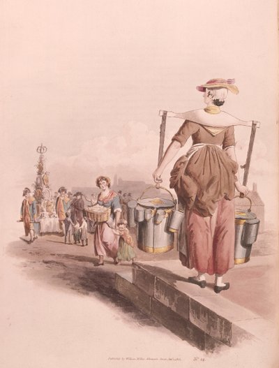 Fejőslány, 1808 alkotó: William Henry Pyne