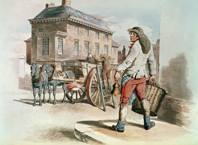 Refuse Collector, a „Csumes of Great Britain”-ből, William Miller, 1805 alkotó: William Henry Pyne