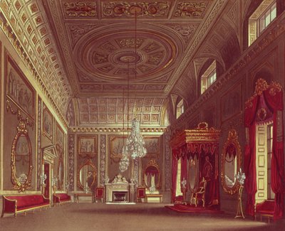 A szalon, a Buckingham-palota Pyne „királyi rezidenciáiból”, 1818 alkotó: William Henry Pyne