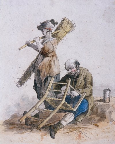 Két székjavító, tartományi karakterek, 1804 alkotó: William Henry Pyne
