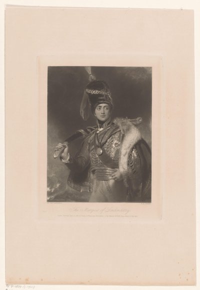 Portréja Charles William Vane és Charles William Stewart Londonderry márkija (cím a tárgyon) alkotó: William Henry Simmons