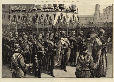 A császár és a császárné körmenete (metszet) alkotó: William Heysham (after) Overend