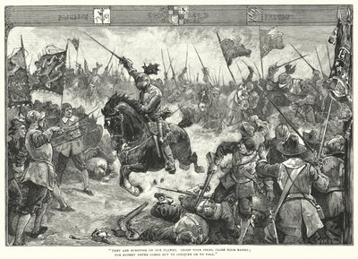 A Naseby-i csata (metszet) alkotó: William Heysham (after) Overend