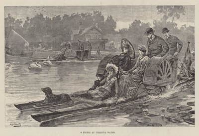 Piknik a Virginia Water-en alkotó: William Heysham Overend