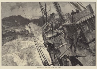 Horkoló a Vizcayai-öbölben alkotó: William Heysham Overend