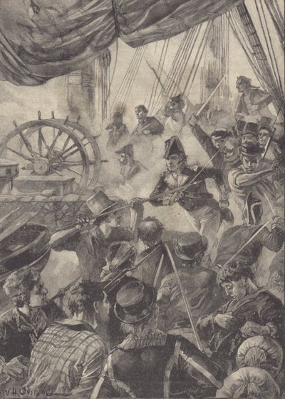 beszállás (litho) alkotó: William Heysham Overend