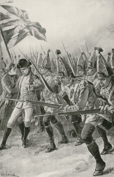 Wolfe tábornok halálosan megsebesül, amikor az Ábrahám síkságán vezette a támadást alkotó: William Heysham Overend