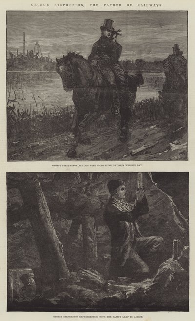 George Stephenson, a vasutak atyja alkotó: William Heysham Overend