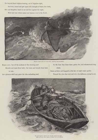 Grace Darling, A C Swinburne alkotó: William Heysham Overend