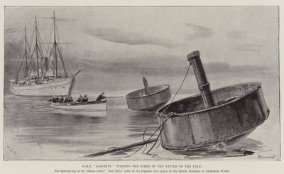 A HMS Alacrity látogatása a jalui csata helyszínén alkotó: William Heysham Overend