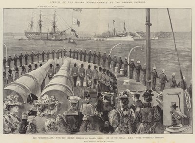 A Kaiser Wilhelm-csatorna megnyitása a német császár által alkotó: William Heysham Overend