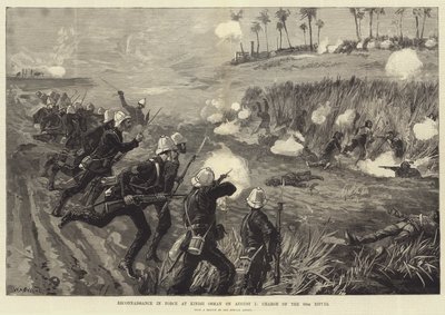 Erőben végzett felderítés Kindji Osmannál augusztus 5-én, a 60. puskák rohama alkotó: William Heysham Overend