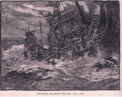 Vilmos herceg hajótörése Kr. u. 1120 alkotó: William Heysham Overend
