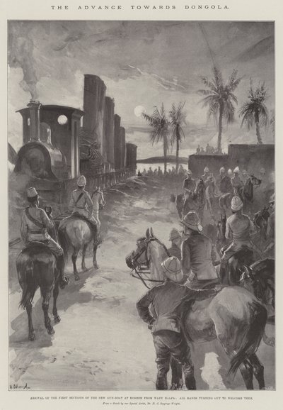 Haladás Dongola felé alkotó: William Heysham Overend