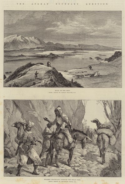 Az afgán határ kérdése alkotó: William Heysham Overend