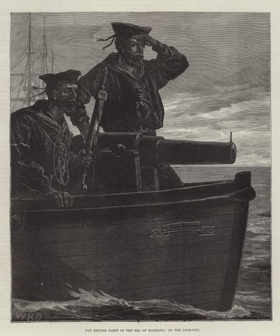A brit flotta a Márvány-tengeren, a kilátón alkotó: William Heysham Overend