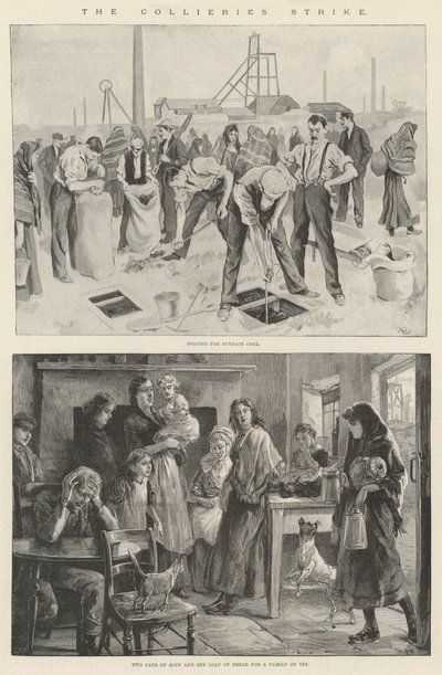 A Collieries Strike alkotó: William Heysham Overend