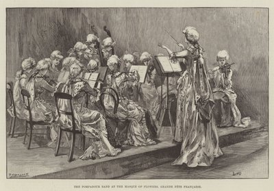 A Pompadour Band a Virágmaszkban, Grande Fete Francaise alkotó: William Heysham Overend