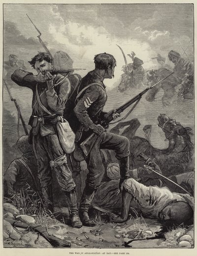 Az afganisztáni háború Baynél alkotó: William Heysham Overend