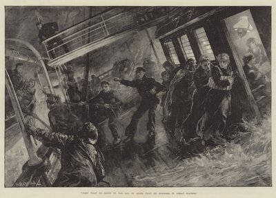 Azok, akik hajókon mennek le a tengerre, akik a nagy vizeken üzletelnek. alkotó: William Heysham Overend