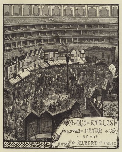 Ye Old English Fayre, a Royal Albert Hallban alkotó: William Heysham Overend