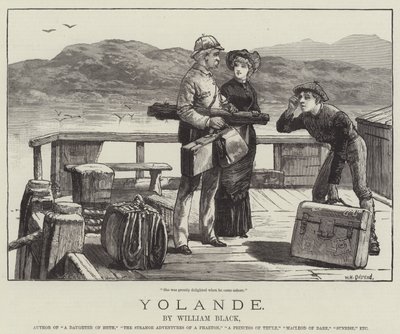 Yolande, William Black alkotó: William Heysham Overend