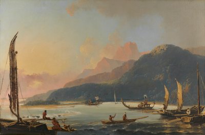 Kilátás a Matavai-öbölre Otaheite szigetén [Tahiti] alkotó: William Hodges