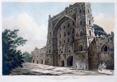Masjid Jaunpurban, 1786 (akvatinta) alkotó: William Hodges
