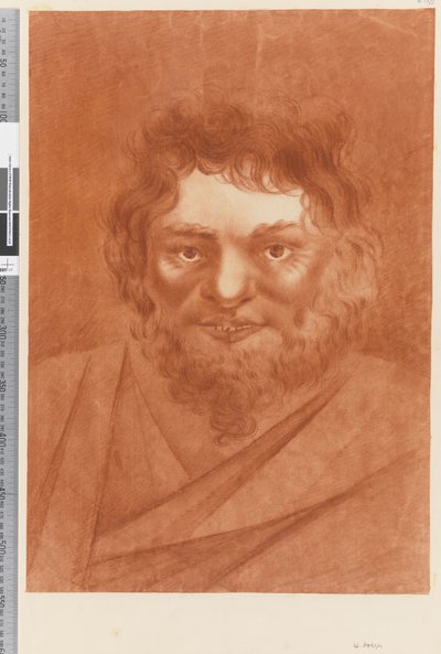 19a oldal Egy bennszülött portréja, 1768-75 (vörös kréta) alkotó: William Hodges