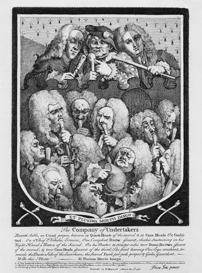 Orvosi Konzultáció, 1736 alkotó: William Hogarth
