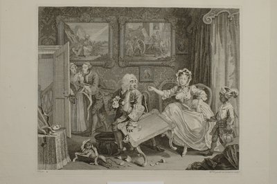 Egy prostituált pályafutása: 2. tábla alkotó: William Hogarth