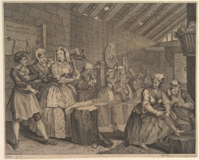 Egy prostituált karrierje, 4. tábla alkotó: William Hogarth