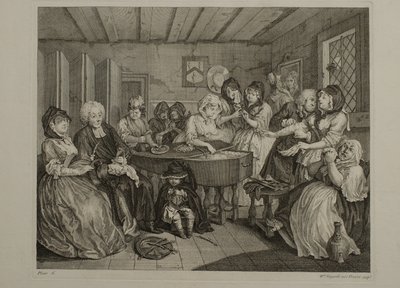 Egy prostituált élete: 6. tábla alkotó: William Hogarth
