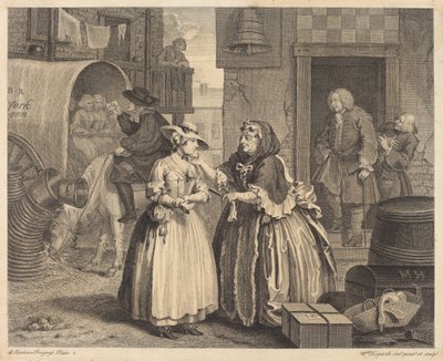 Egy szajha fejlődése: pl.1 alkotó: William Hogarth