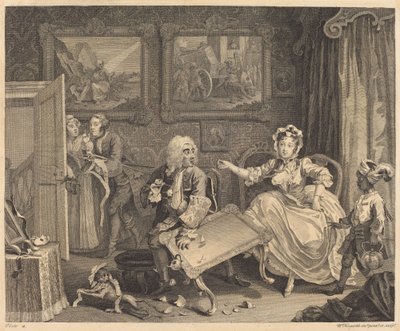 Egy szajha fejlődése: pl.2 alkotó: William Hogarth