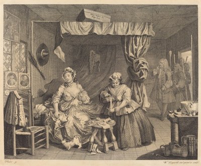 Egy szajha fejlődése: 3. o alkotó: William Hogarth