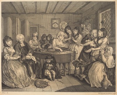 Egy szajha fejlődése: 6. o alkotó: William Hogarth