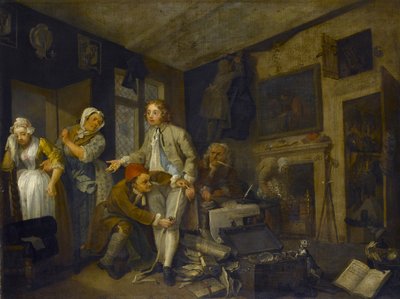 A gereblye fejlődése I: A gereblye birtokba vétele birtokán, 1733 alkotó: William Hogarth