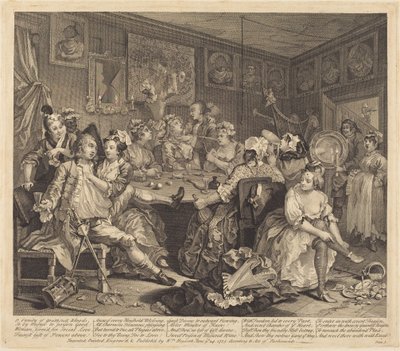 Egy léha ember pályafutása: 3. lap alkotó: William Hogarth