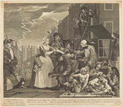 Egy tékozló útja: 4. tábla alkotó: William Hogarth