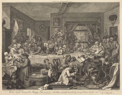 Választási lakoma alkotó: William Hogarth