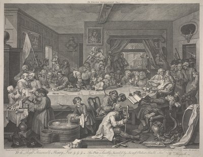 Egy választási szórakozás alkotó: William Hogarth