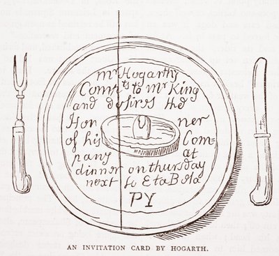 Egy meghívó Hogarthtól alkotó: William Hogarth