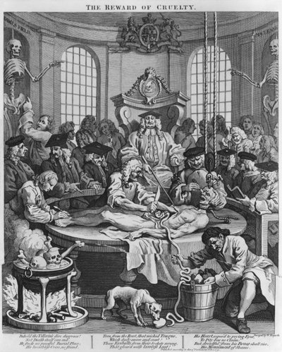Boncolás vagy A kegyetlenség jutalma, A kegyetlenség négy szakaszából, 1751 alkotó: William Hogarth
