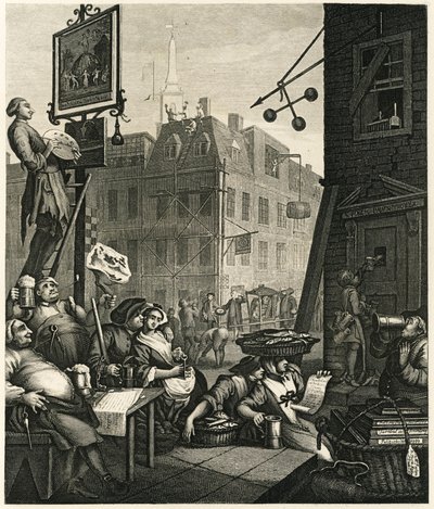 Beer Street, 1751. alkotó: William Hogarth